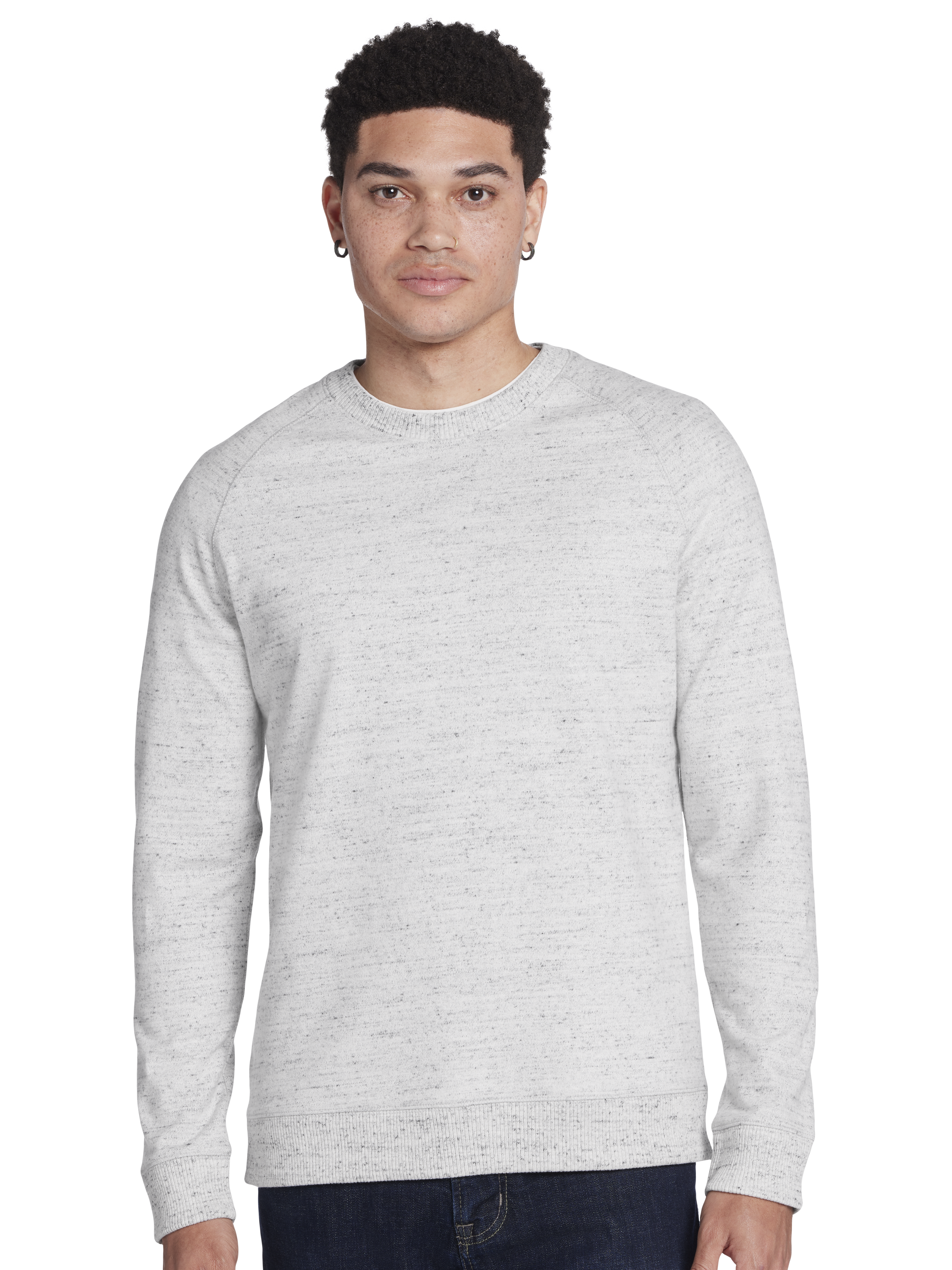 Donegal Knit Modern Fit Crewneck Sweater