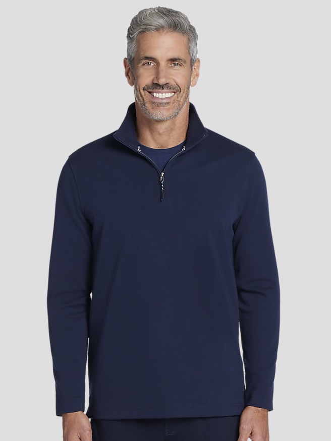 Big And Tall Quarter Zip Sweaters Men s Wearhouse