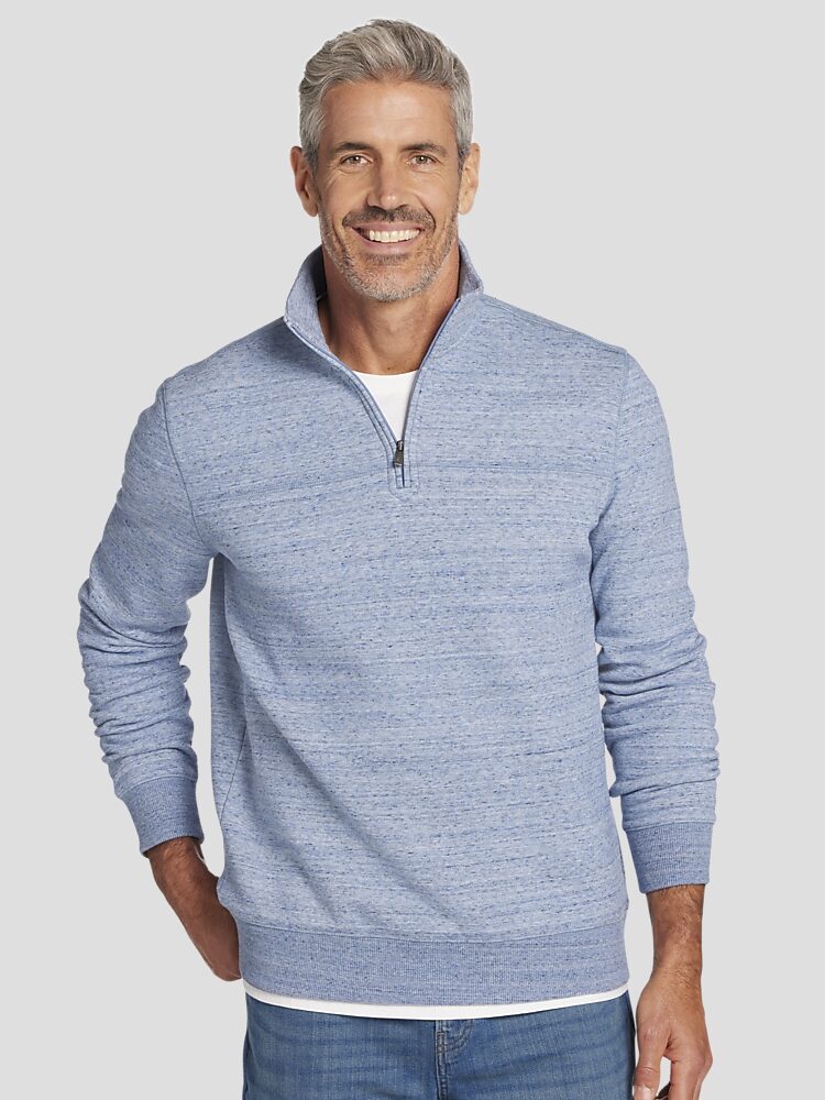Modern Fit Space Dye Fleece 1 4 Zip Pullover