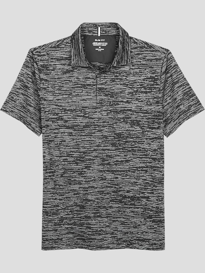 Awearness Kenneth Cole Slim Fit Space Dye Polo | Polo Shirts