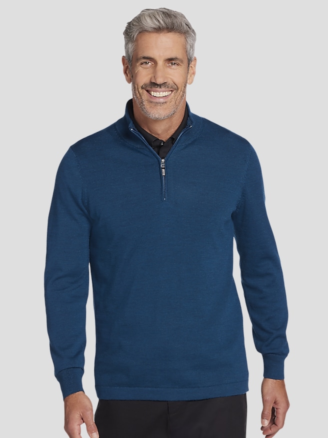 Quarter zip pullover big and tall best sale