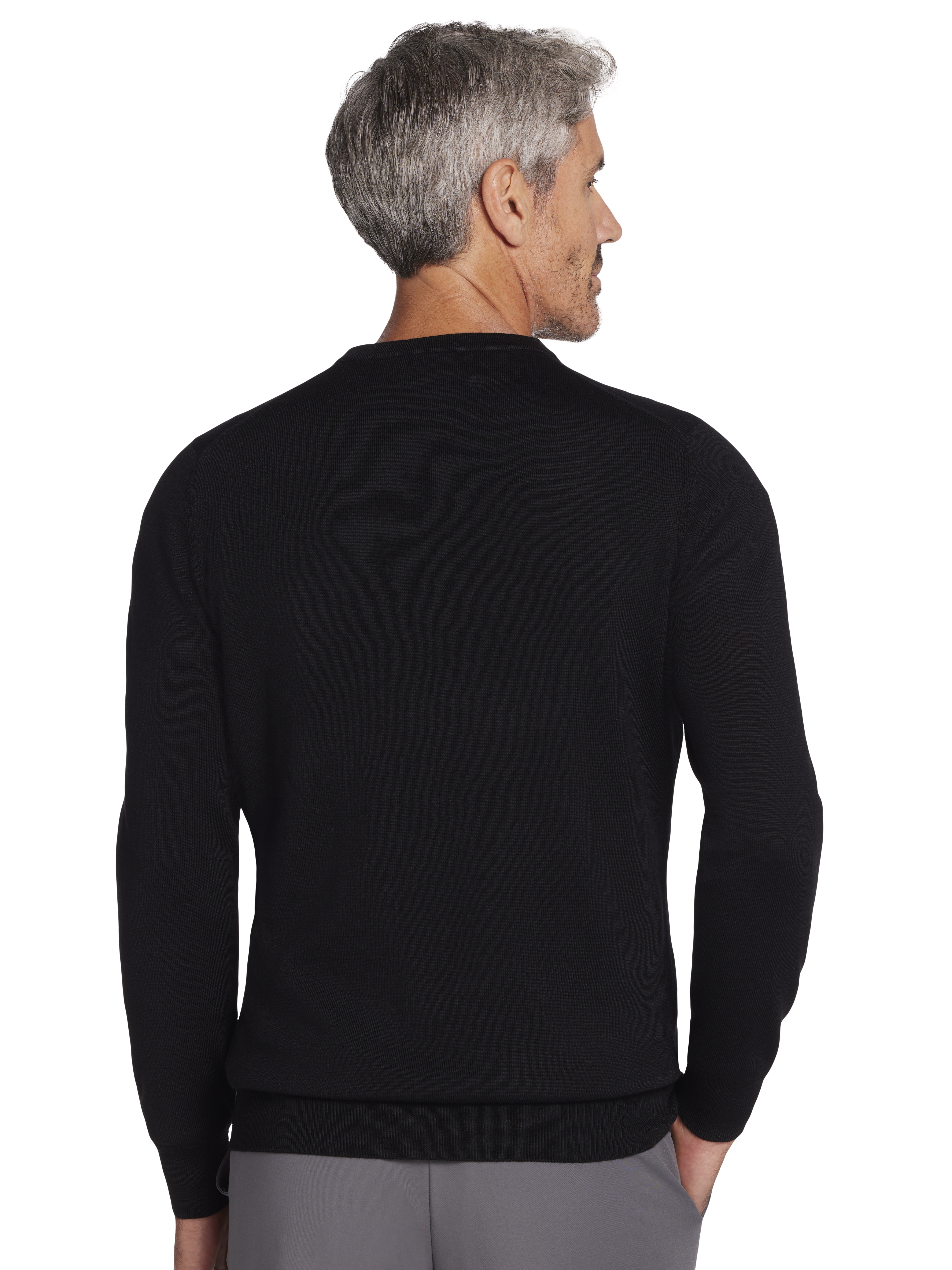 Modern Fit Merino Wool V-Neck Sweater