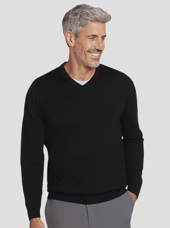 Men's tall merino wool sweater best sale