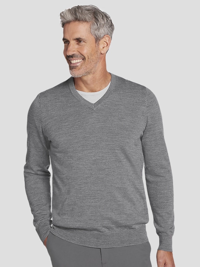 Joseph Abboud Wool Blend V-neck | Men's Wearhouse