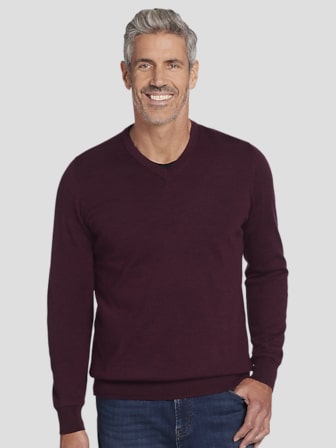 Burgundy Sweaters Men s Wearhouse