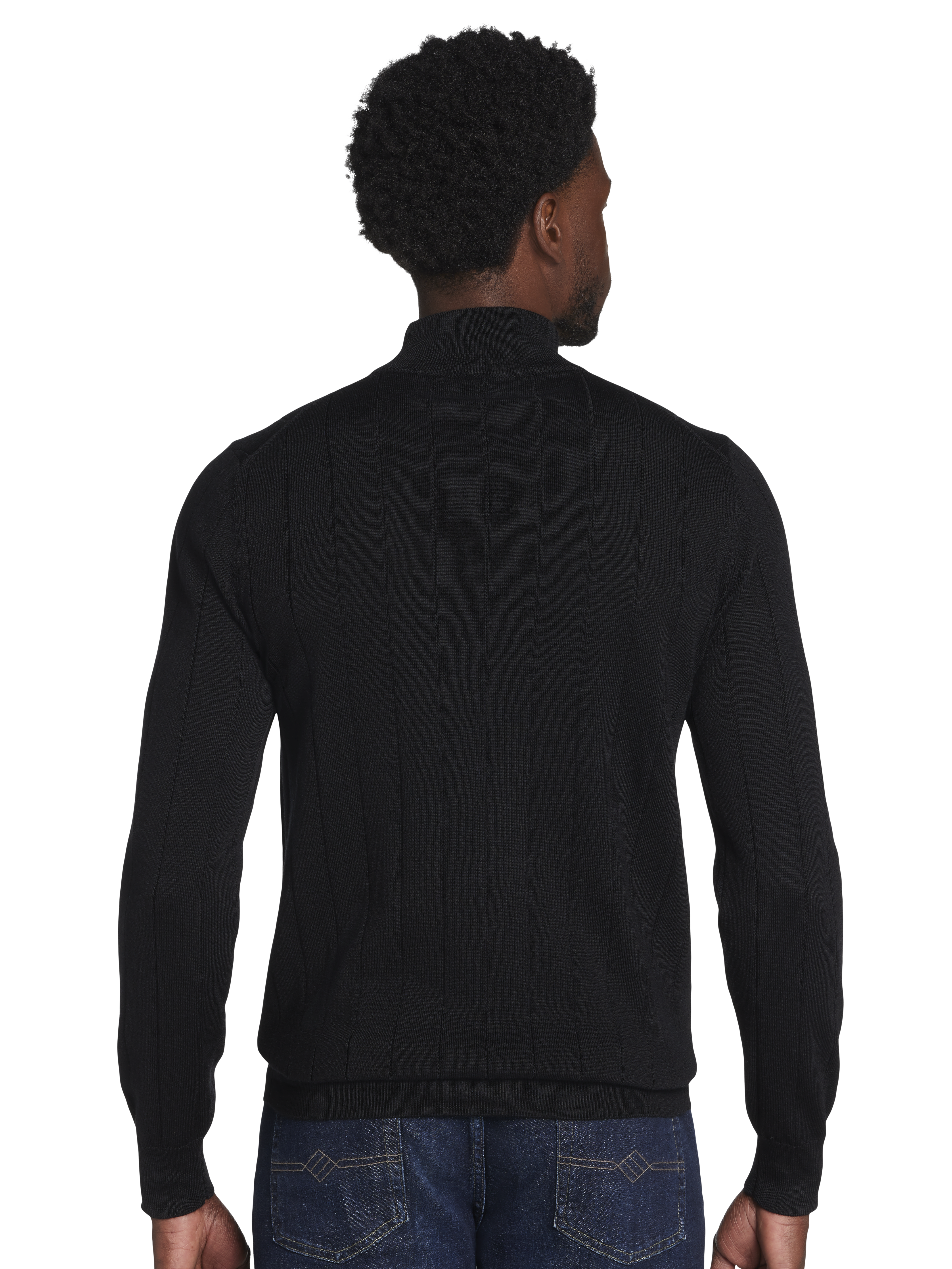 Modern Fit Merino Wool Mock Neck Sweater