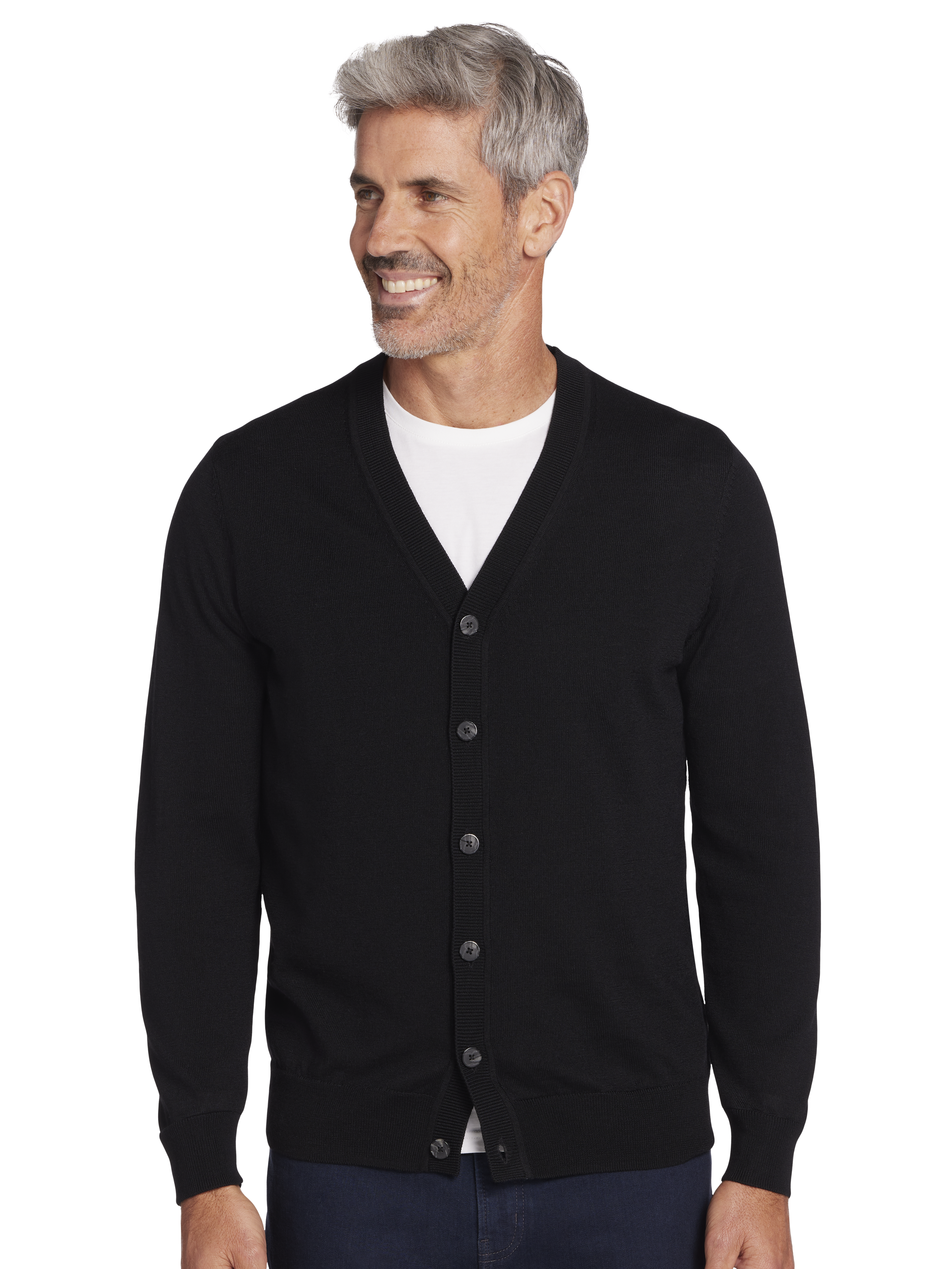 Modern Fit Merino Wool Cardigan