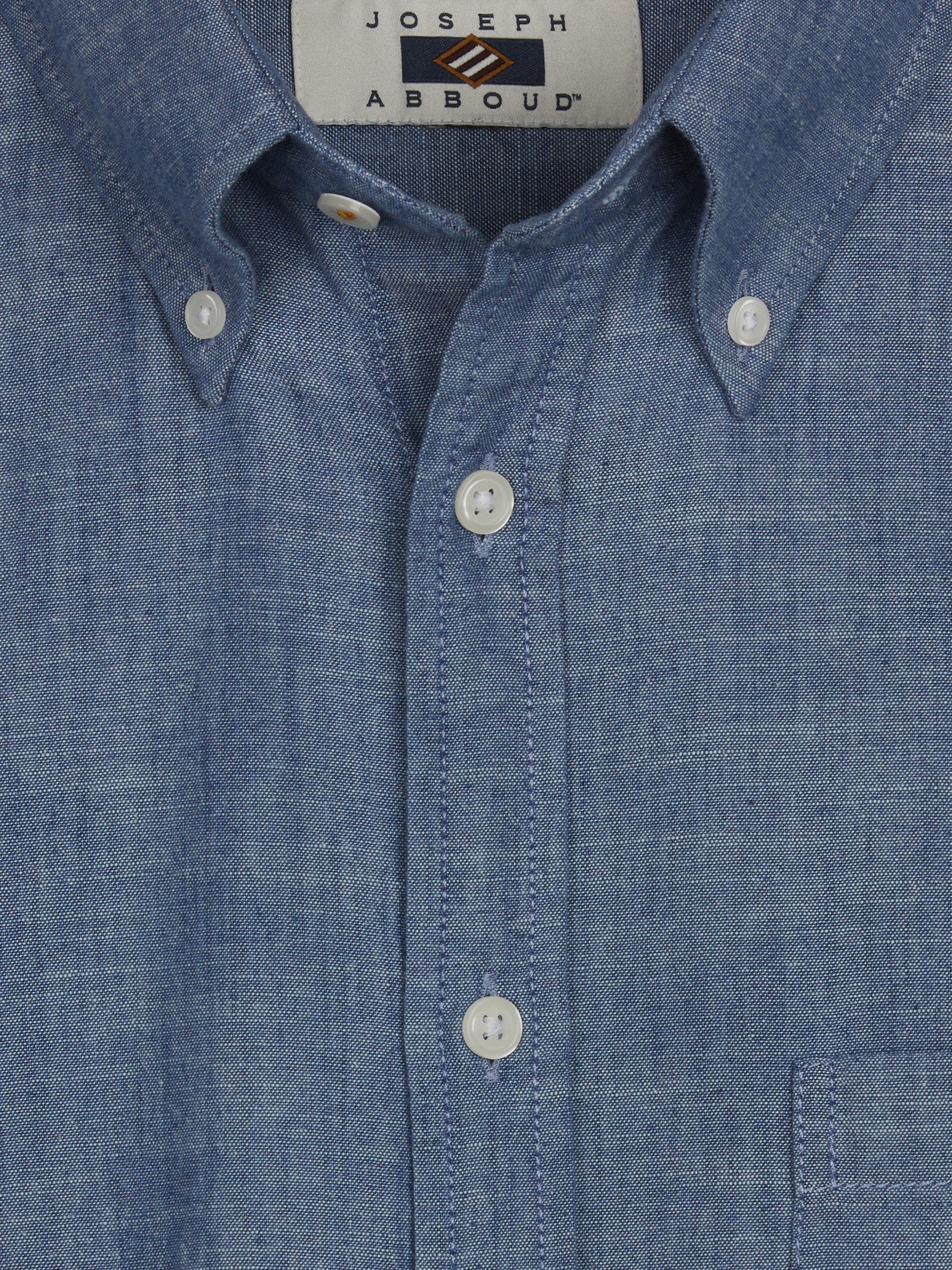 Modern Fit Chambray Button Up Shirt
