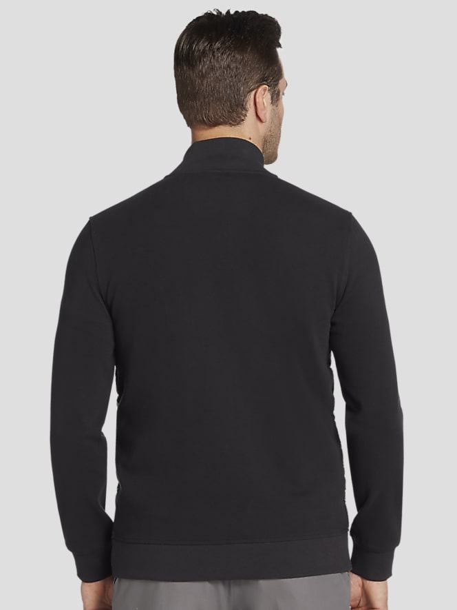 Awearness Kenneth Cole Lightweight Mixed Media Bomber Jacket