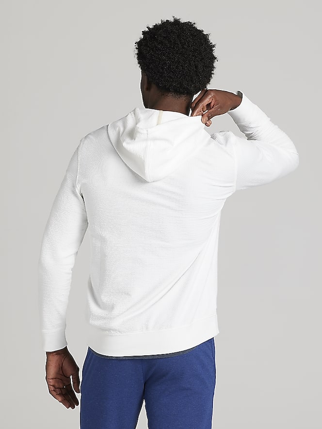 Joseph Abboud Seersucker Full Zip Hoodie