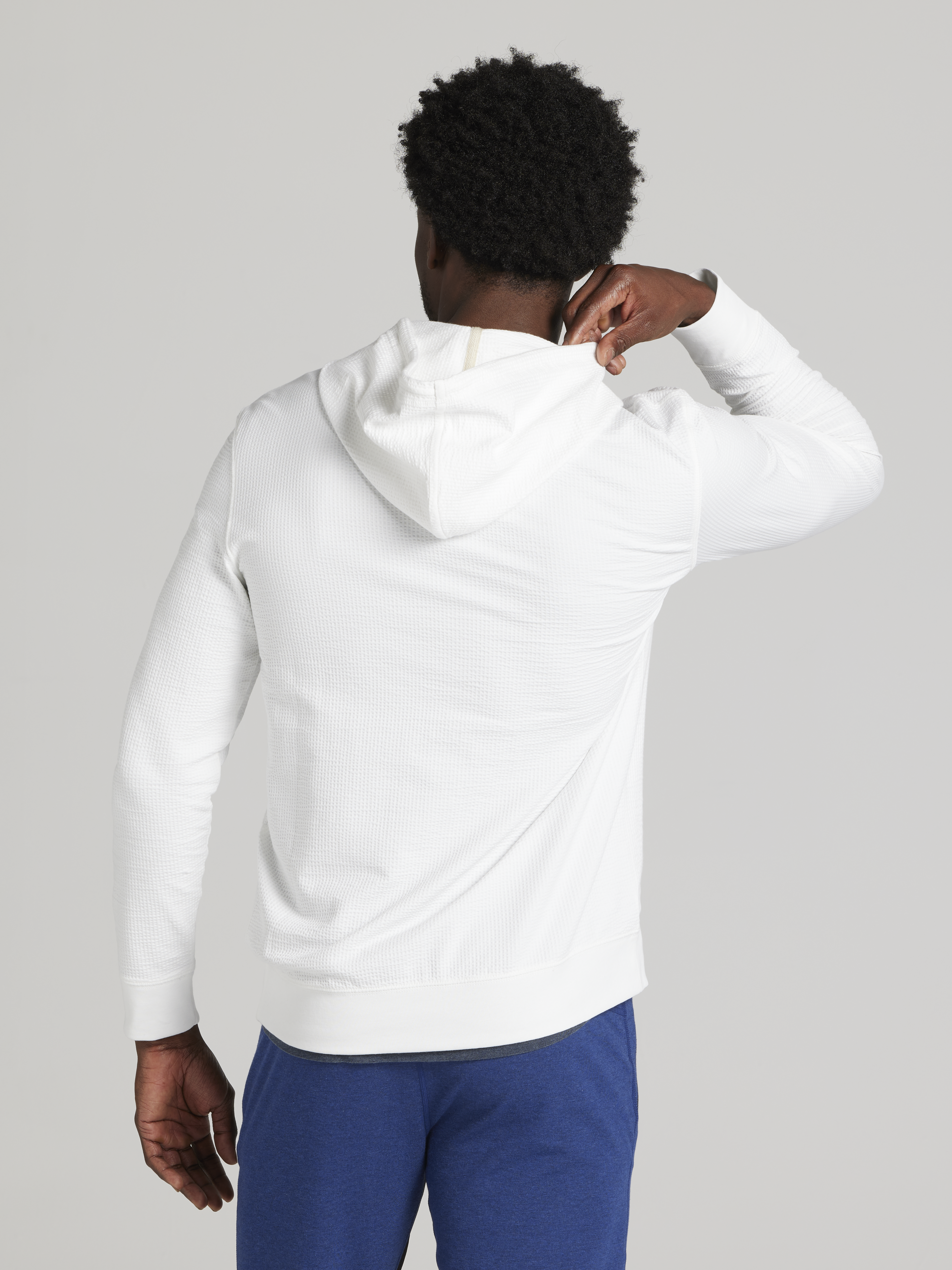 Seersucker Full Zip Hoodie