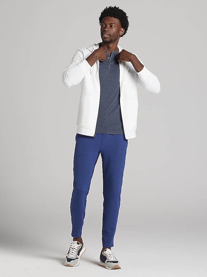 Joseph Abboud Seersucker Full Zip Hoodie