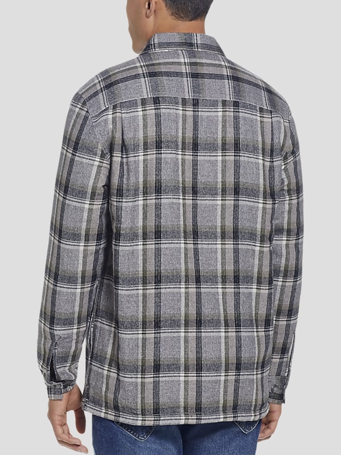 Weatherproof Vintage Classic Fit Sherpa Lined Flannel Shirt Jacket