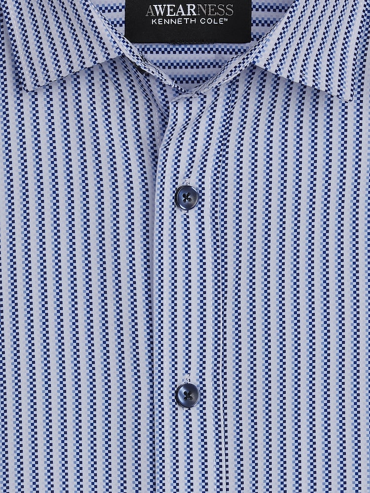 Awearness Kenneth Cole Slim Fit 4-Way Stretch Button Up
