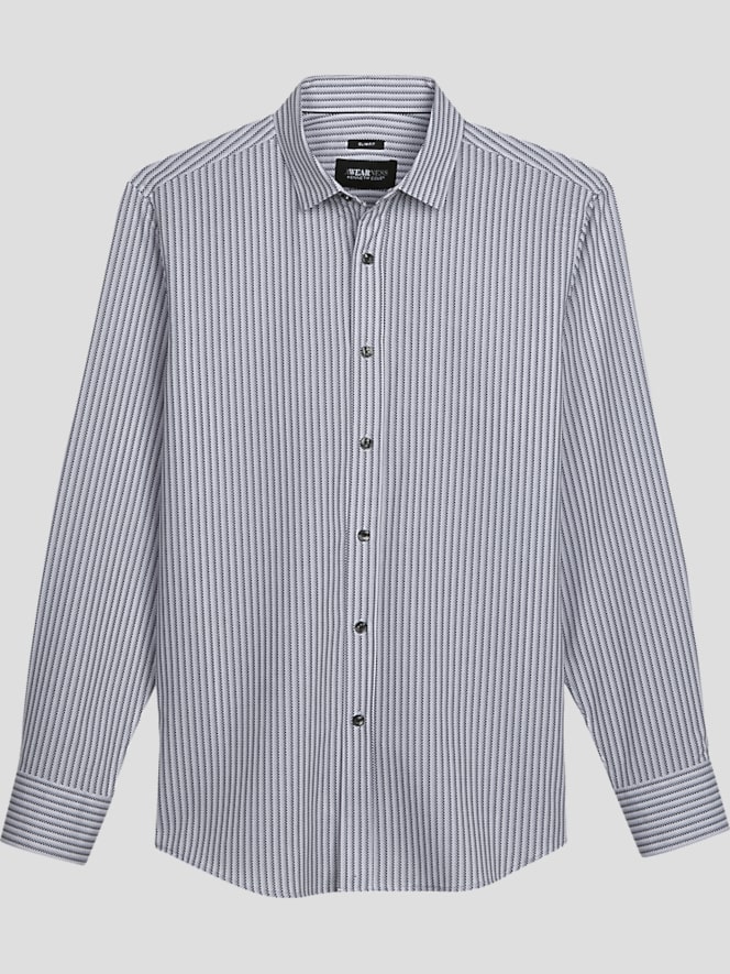 Awearness Kenneth Cole Slim Fit 4-Way Stretch Button Up Shirt
