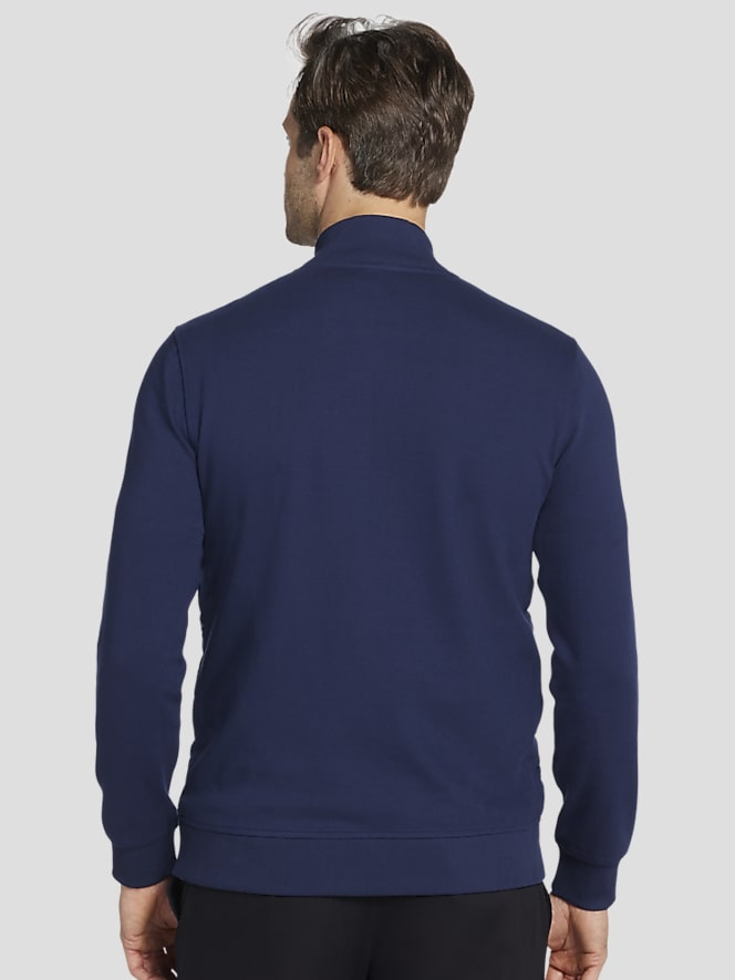 Awearness Kenneth Cole Slim Fit Lightweight Mixed Media Bomber Jacket