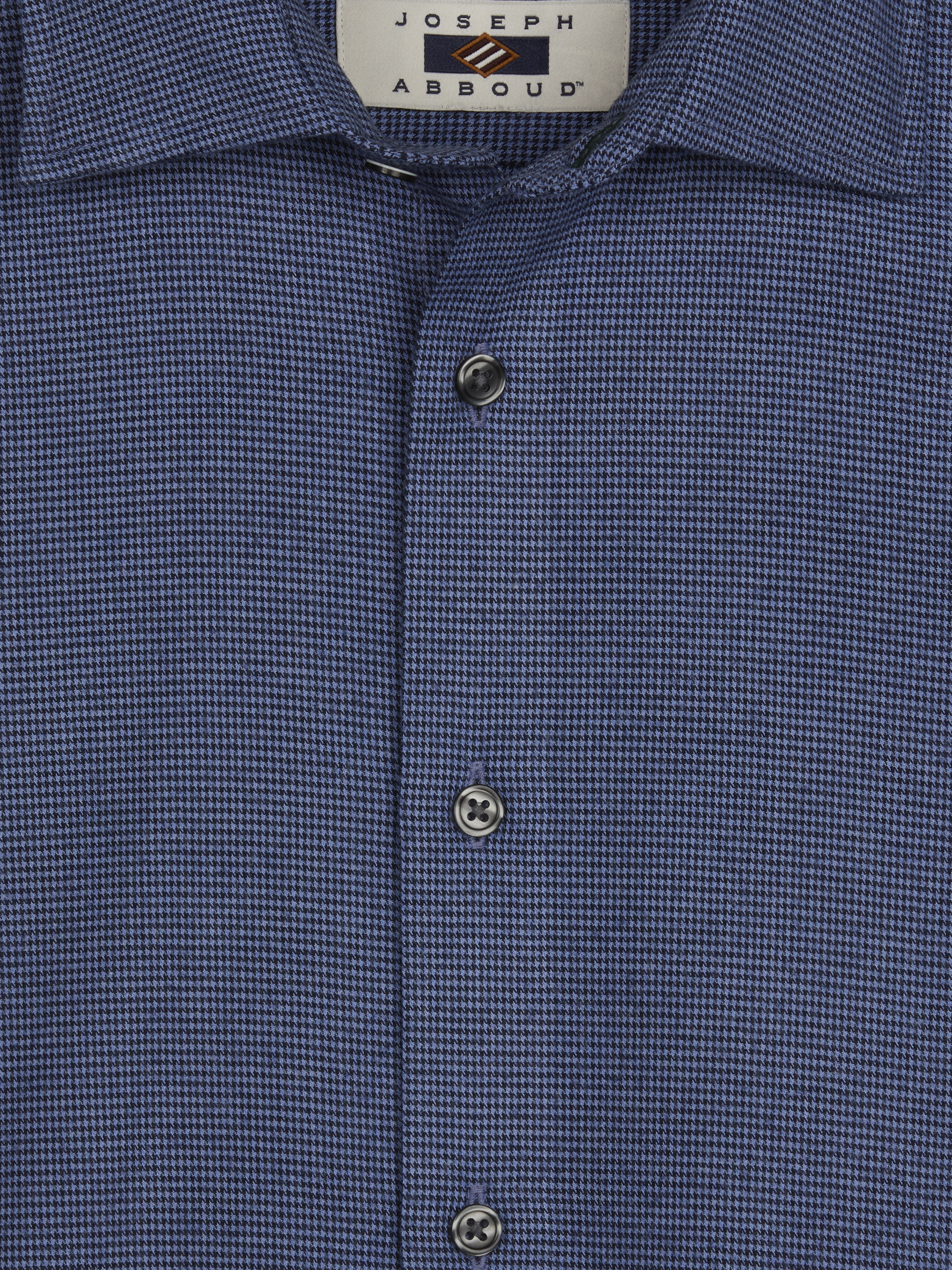Modern Fit Mini Check Button Up Shirt