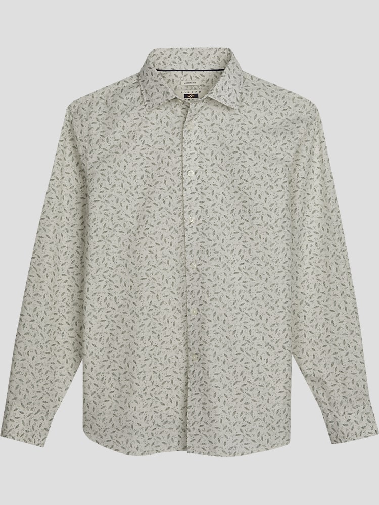 Joseph Abboud Modern Fit Dotted Leaves Sport Shirt Sport Shirts Men s Wearhouse