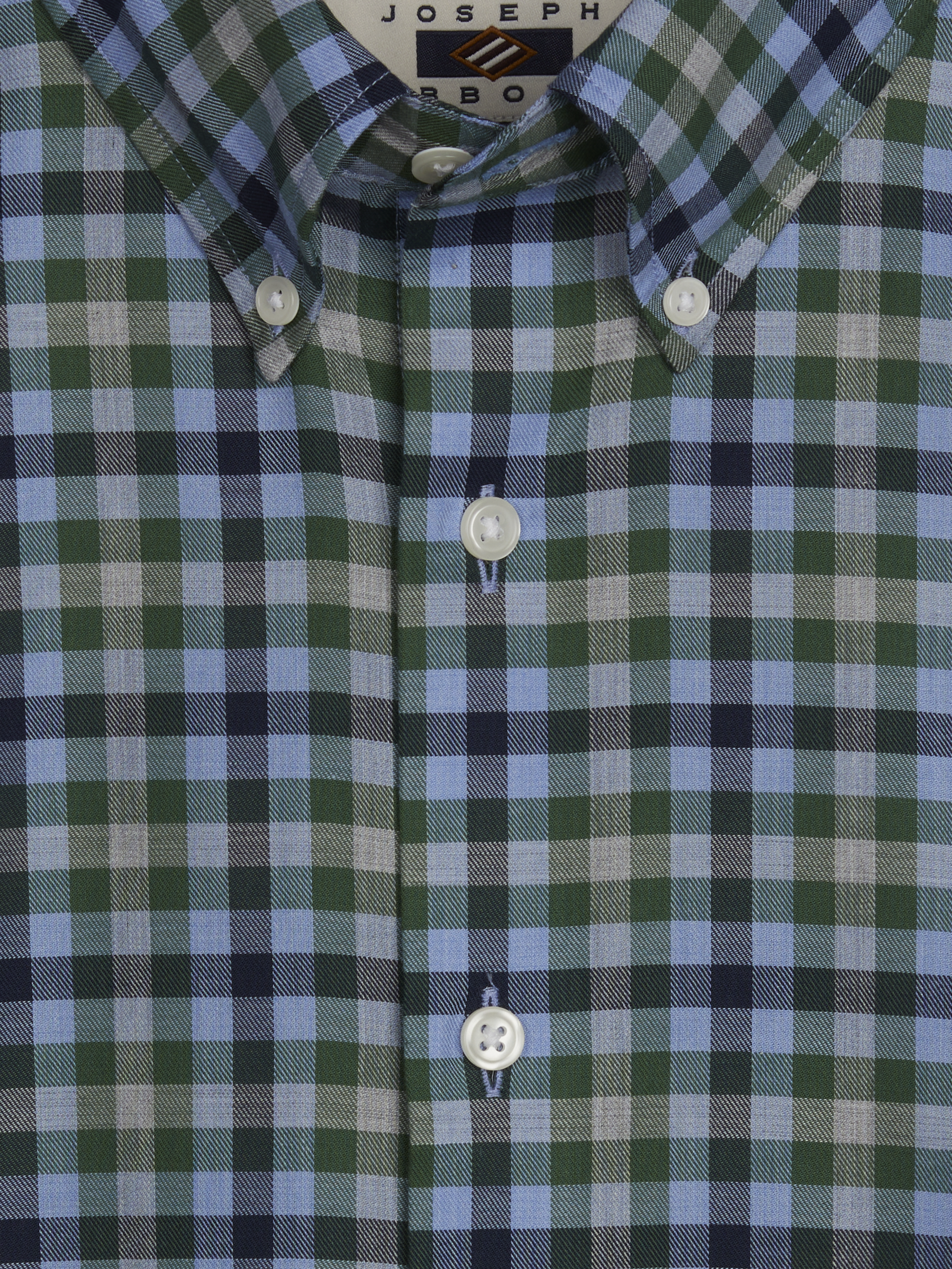 Modern Fit Check Button Up Shirt
