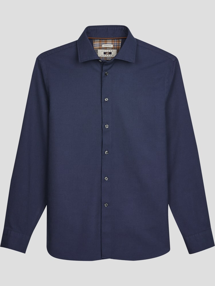 Joseph Abboud Modern Fit Bird's Eye Print Button Up Shirt
