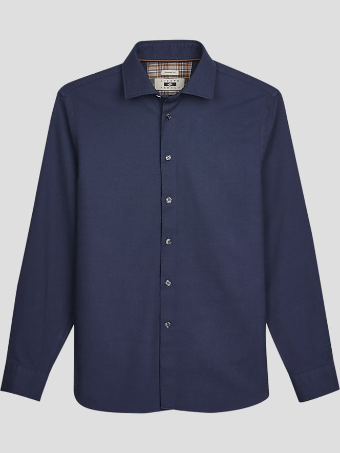 ☆H& by POOL Stand-UP Collar Blouse Dobby Blue｜トップス