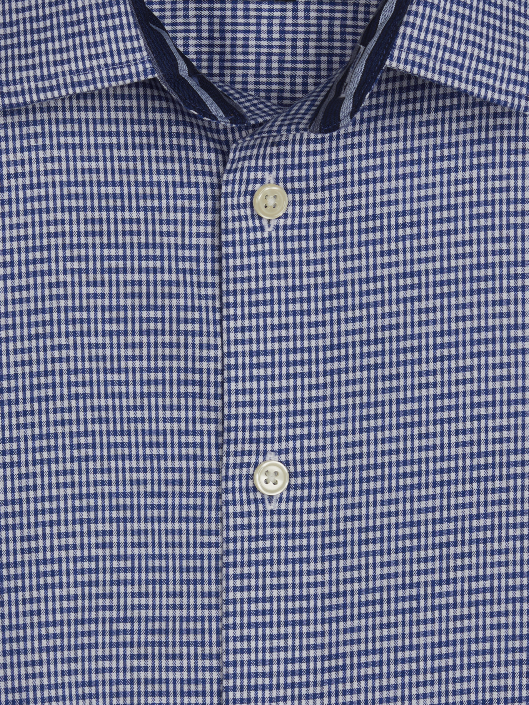 Modern Fit Stripe Contrast Button Up Shirt
