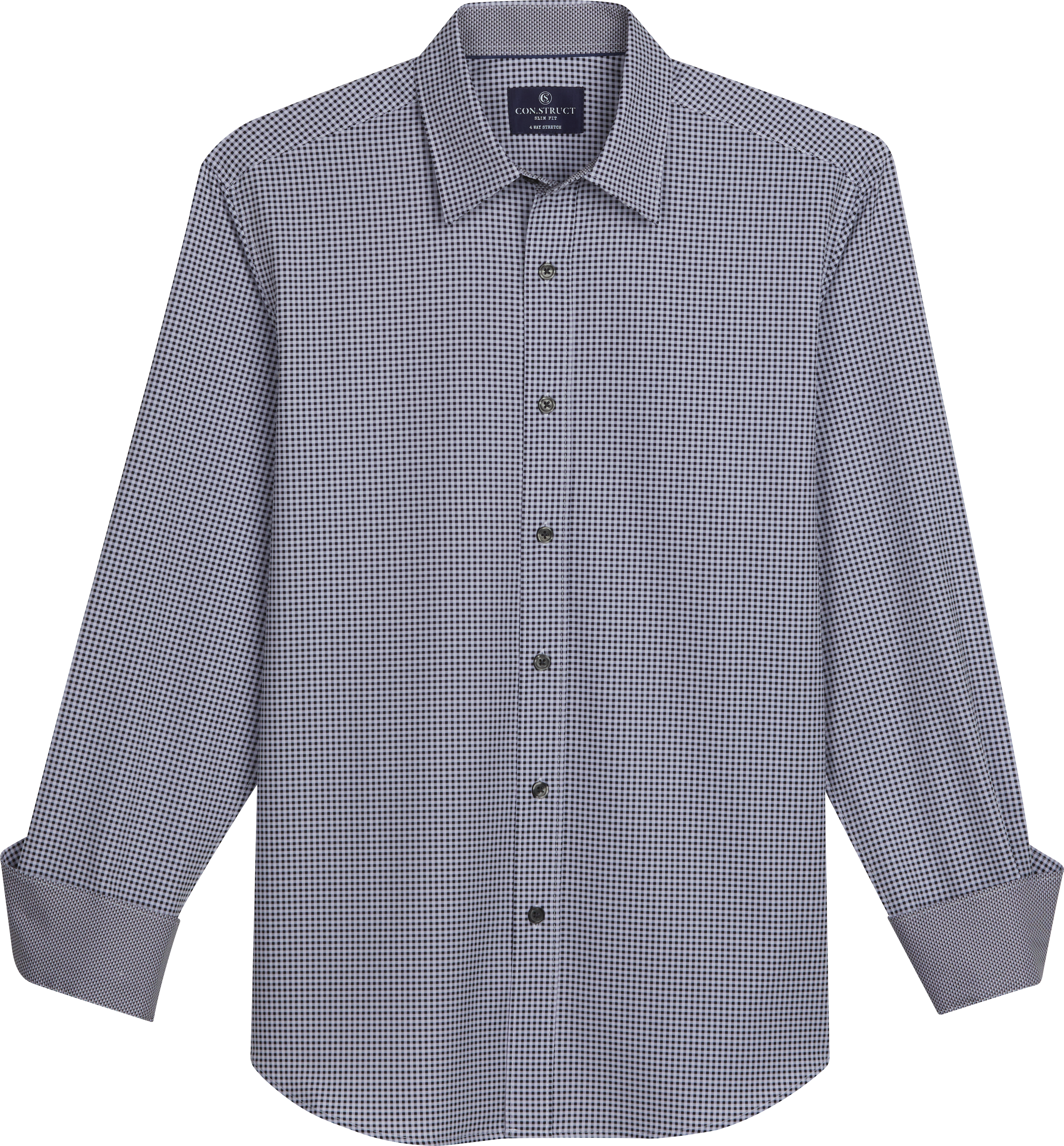 Slim Fit Performance 4-Way Stretch Micro Gingham Sport Shirt