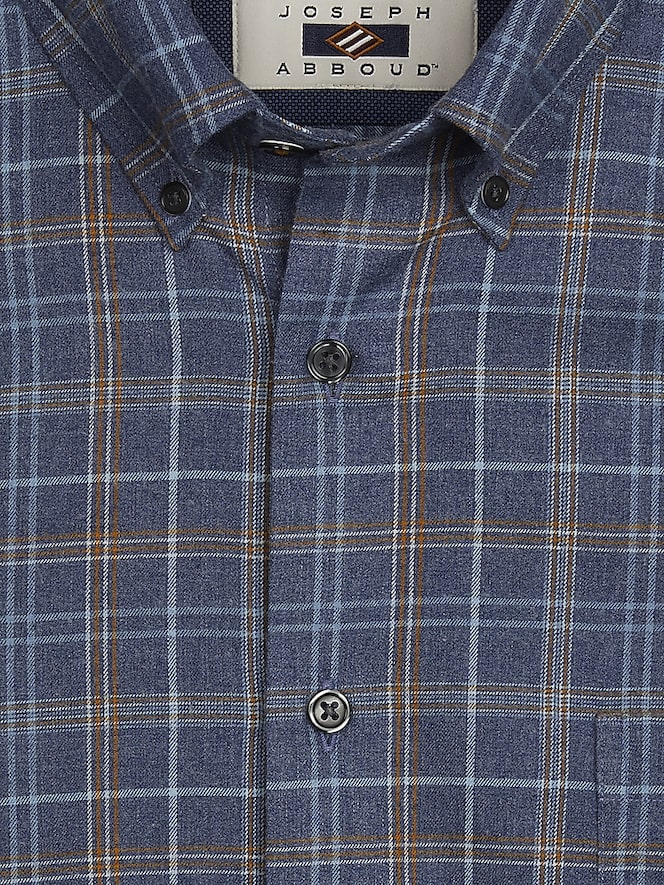 Joseph Abboud Modern Fit Plaid Flannel Button Up Shirt