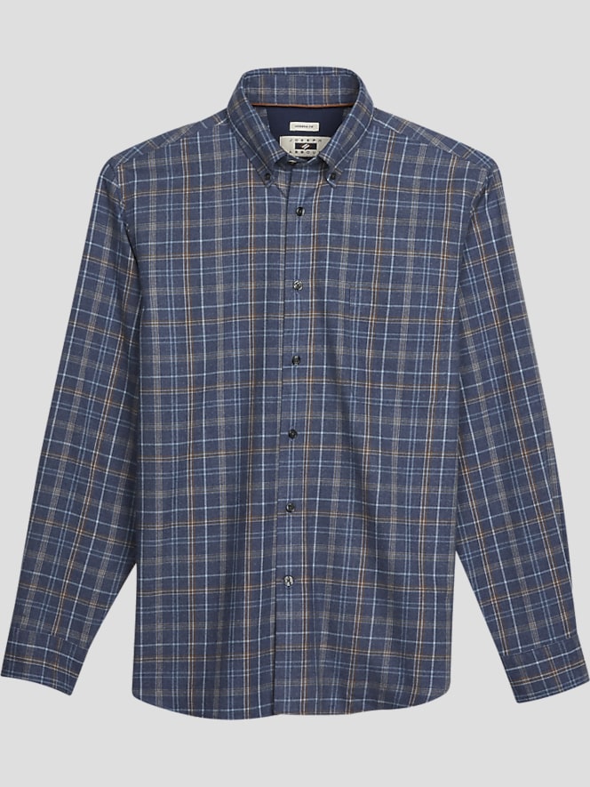 Joseph Abboud Modern Fit Plaid Flannel Button Up Shirt
