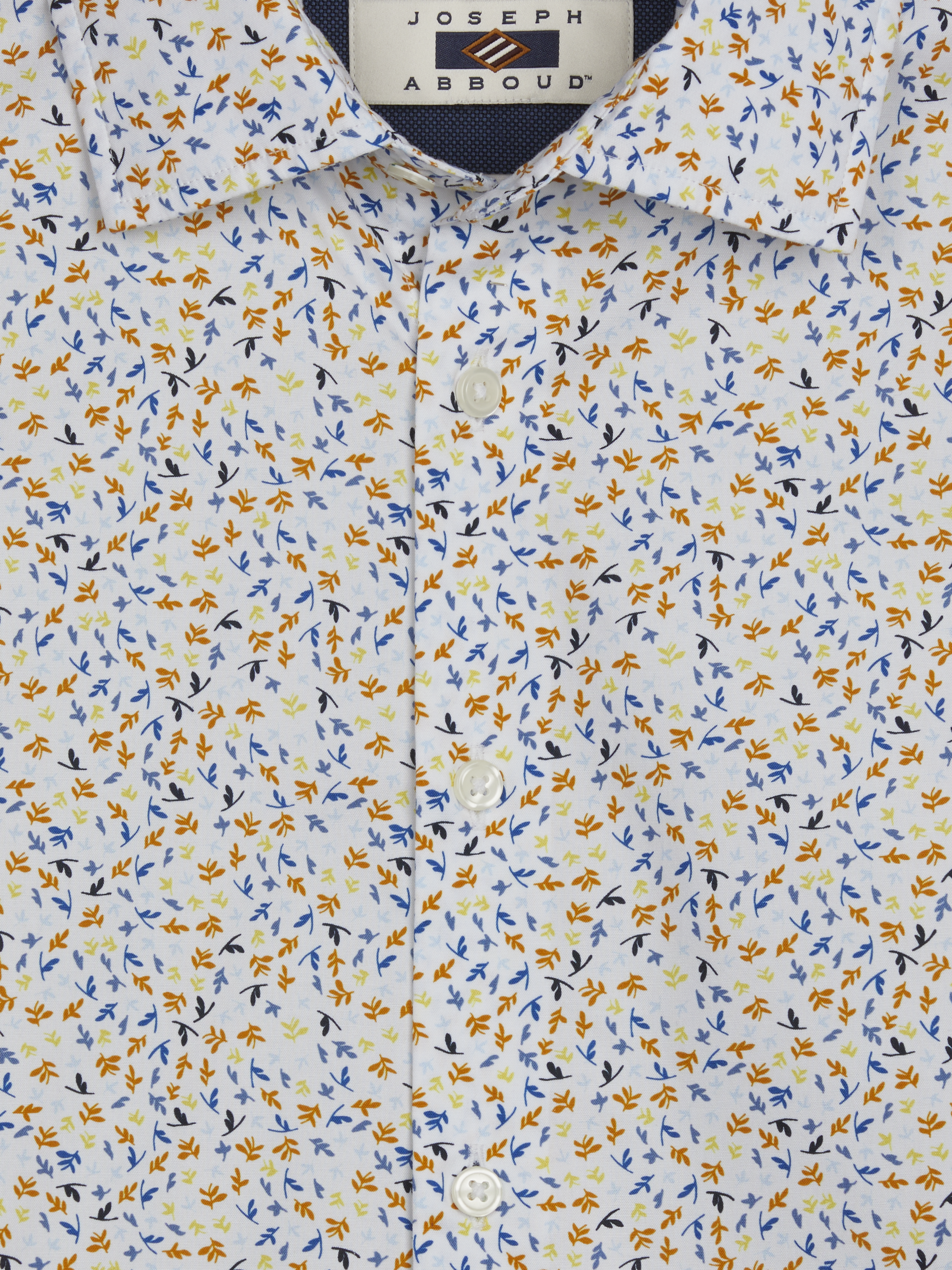 Modern Fit Mini Leaf Button Up Shirt