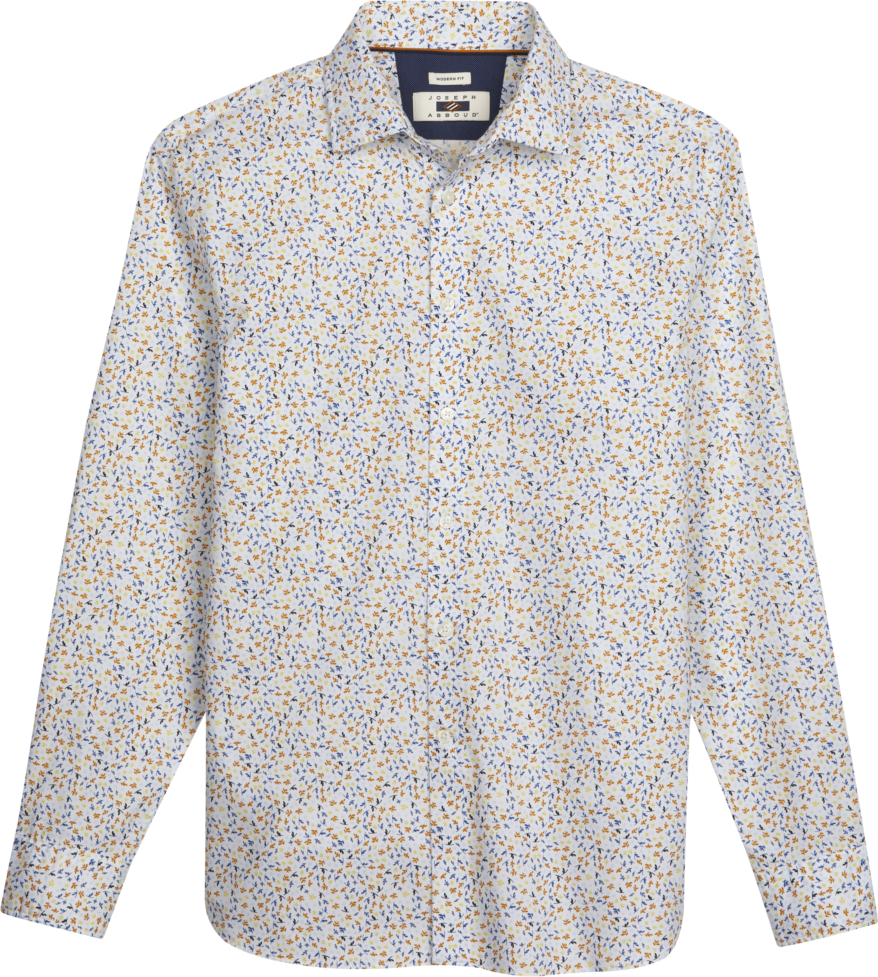 Modern Fit Mini Leaf Button Up Shirt