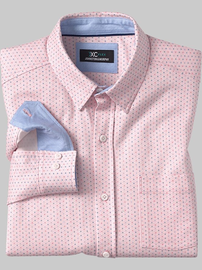 Johnston & Murphy Modern Fit Dot Sport Shirt | Sport Shirts | Men's ...