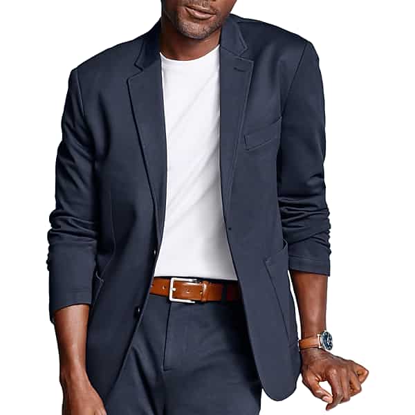 Johnston & Murphy Men's Knit Blazer Navy - Size: Medium