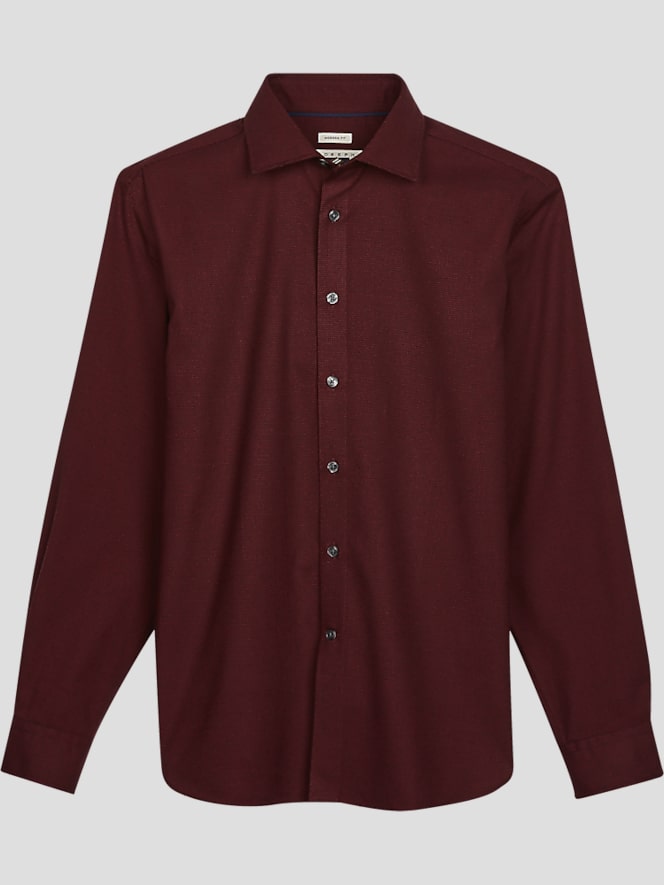Joseph Abboud Modern Fit Moisture-Wicking Button Up Shirt