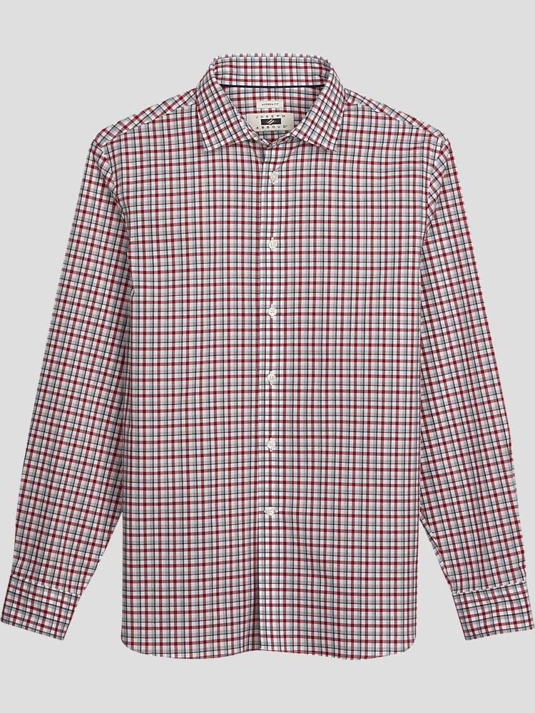Joseph Abboud Modern Fit Gingham Woven Sport Shirt Sport Shirts Men s Wearhouse