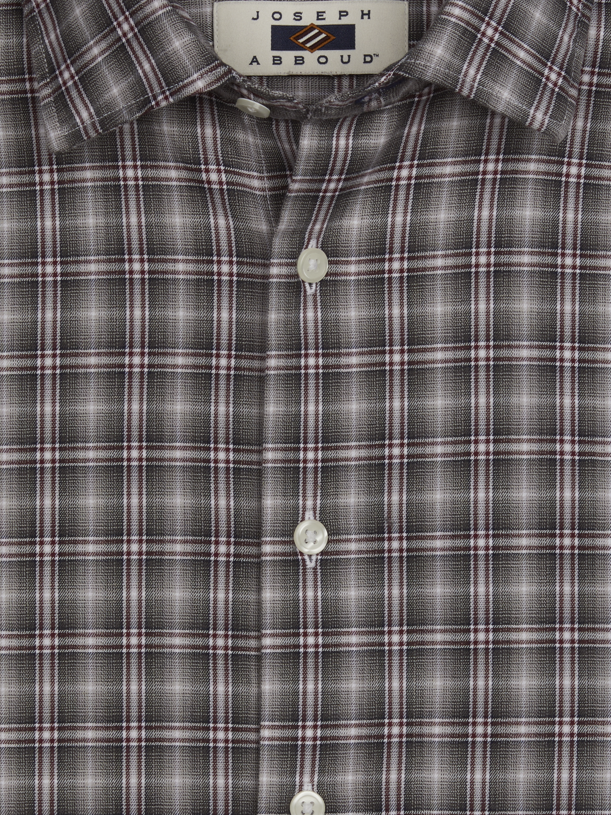 Modern Fit Lightweight Plaid Button Up Shirt