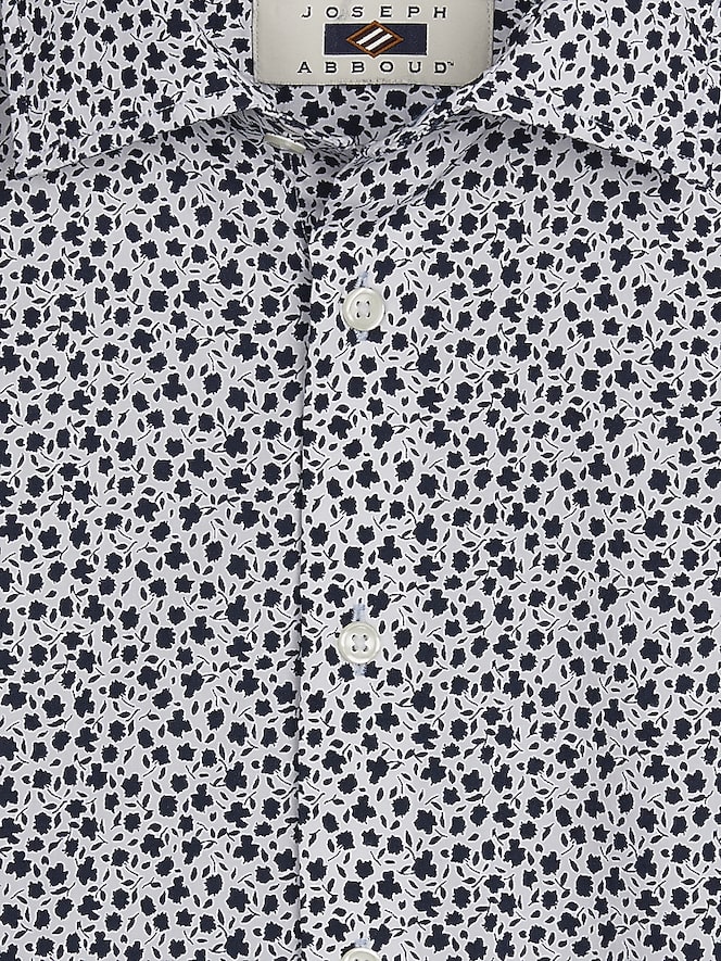 Joseph Abboud Modern Fit Mini Floral Button Up Shirt