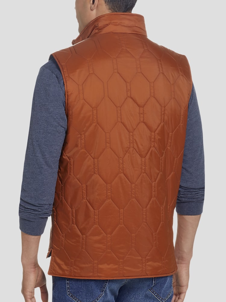 Weatherproof Vintage Classic Fit Hexagon Quilted Lightweight Vest Casual Vests Men s Wearhouse