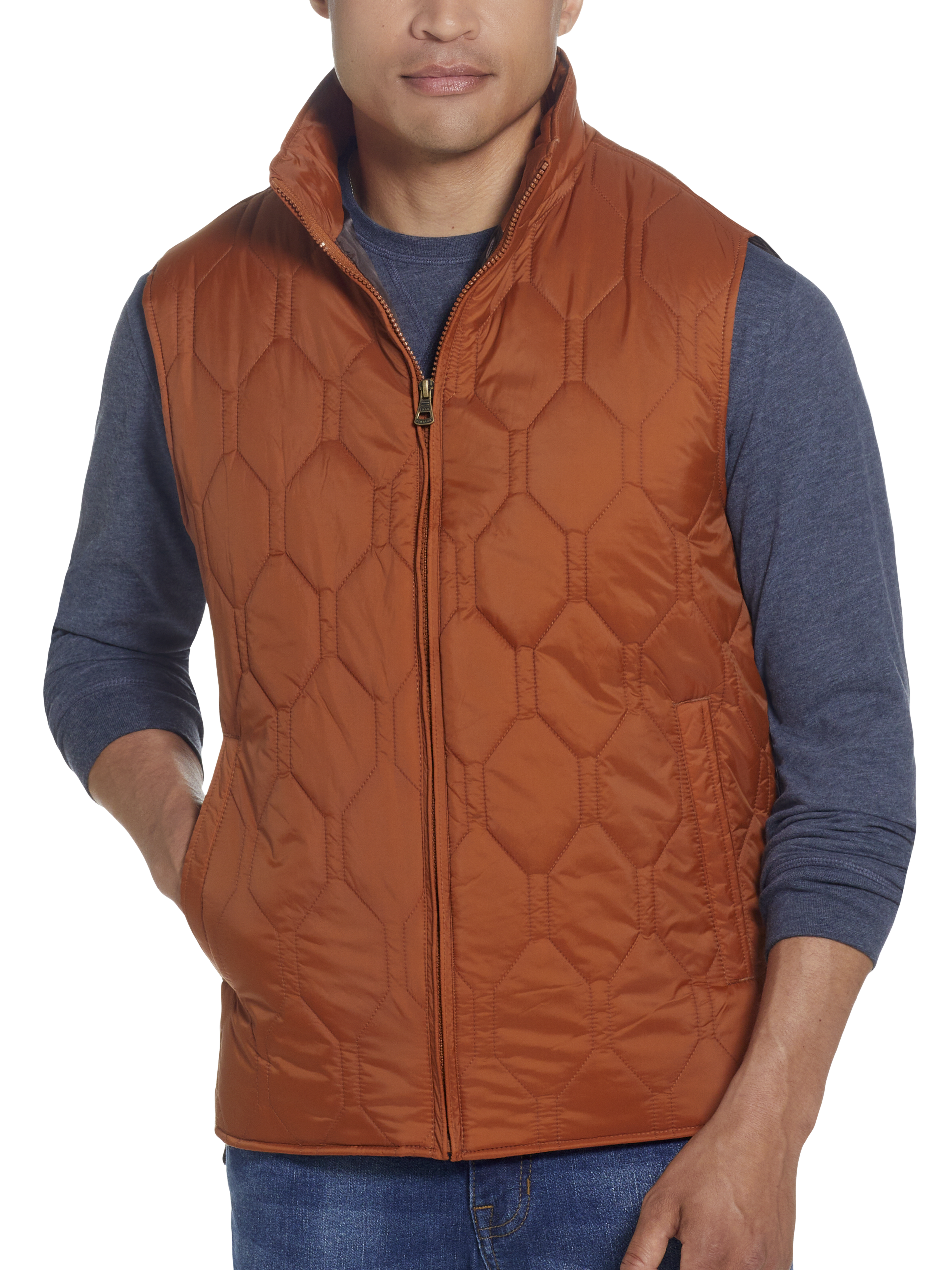 Weatherproof Vintage Classic Fit Hexagon Quilted Lightweight Vest | Casual  Vests | Men's Wearhouse