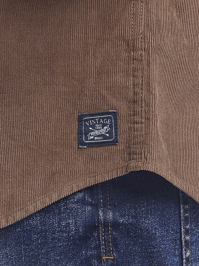Weatherproof Vintage Classic Fit Thin Wale Corduroy Button Up Shirt