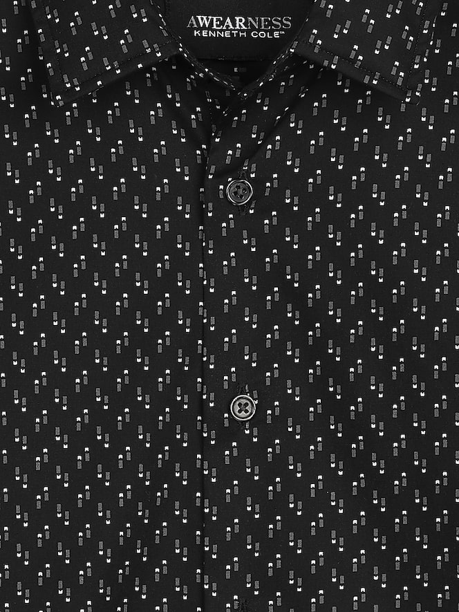 Awearness Kenneth Cole Slim Fit 2-Way Stretch Button Up Shirt