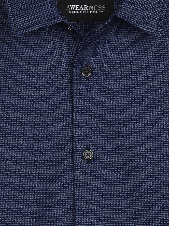Awearness Kenneth Cole Slim Fit Textured Button Up Shirt