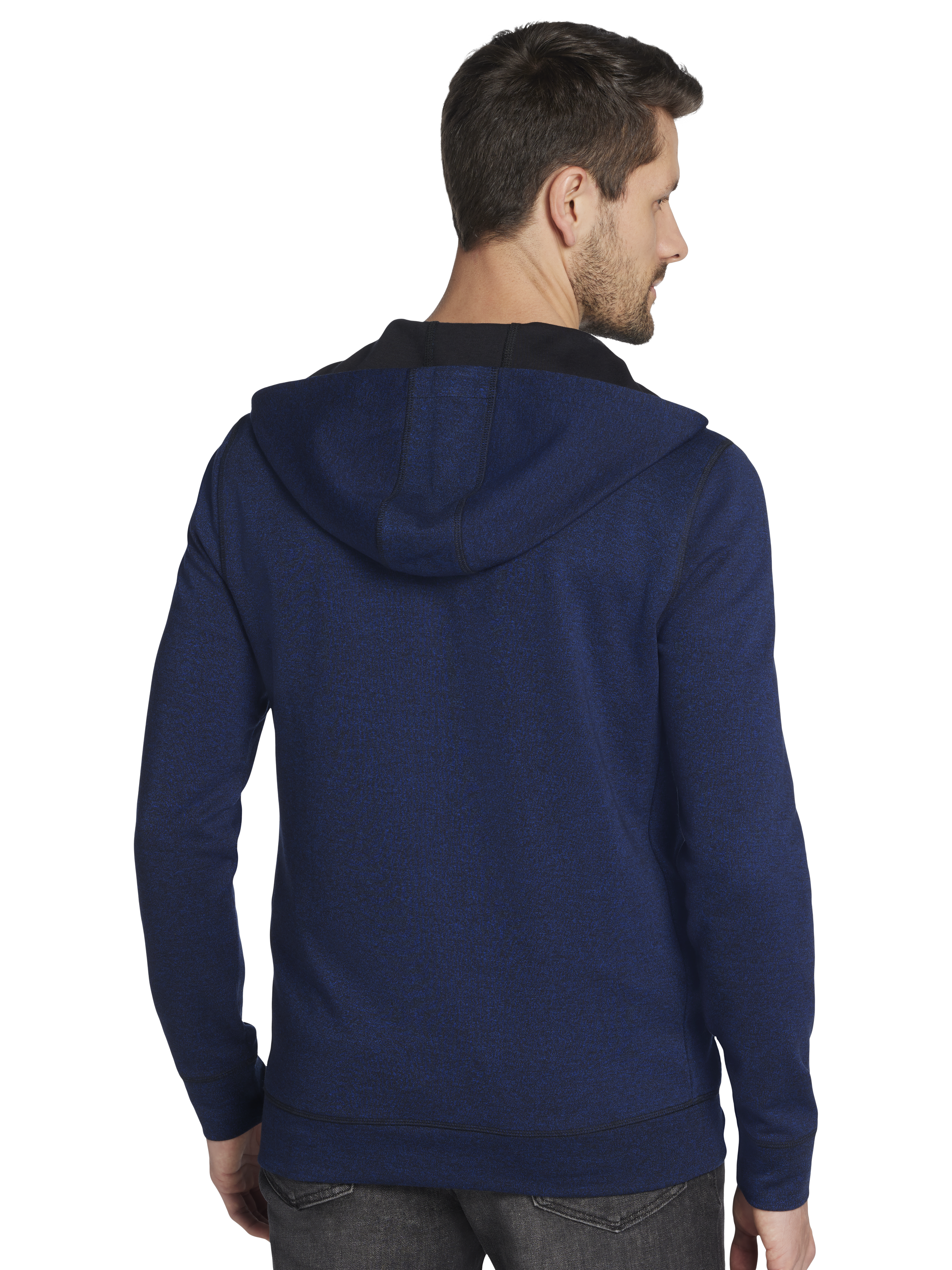 Slim Fit Knit Full-Zip Hoodie