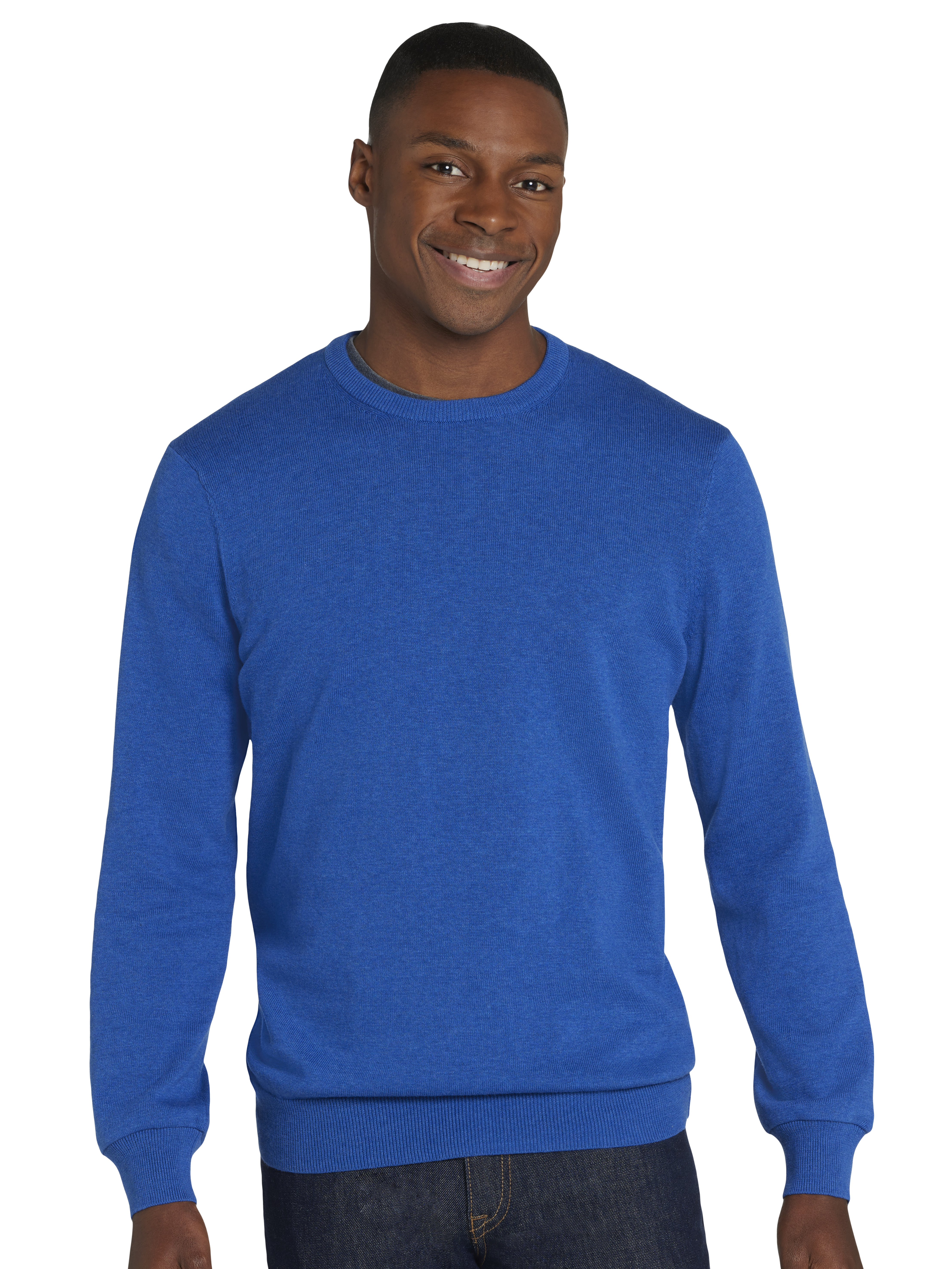 Joseph Abboud Modern Fit Pima Cotton Crewneck Sweater Joseph Abboud Modern Fit Pima Cotton Crewneck Sweater
