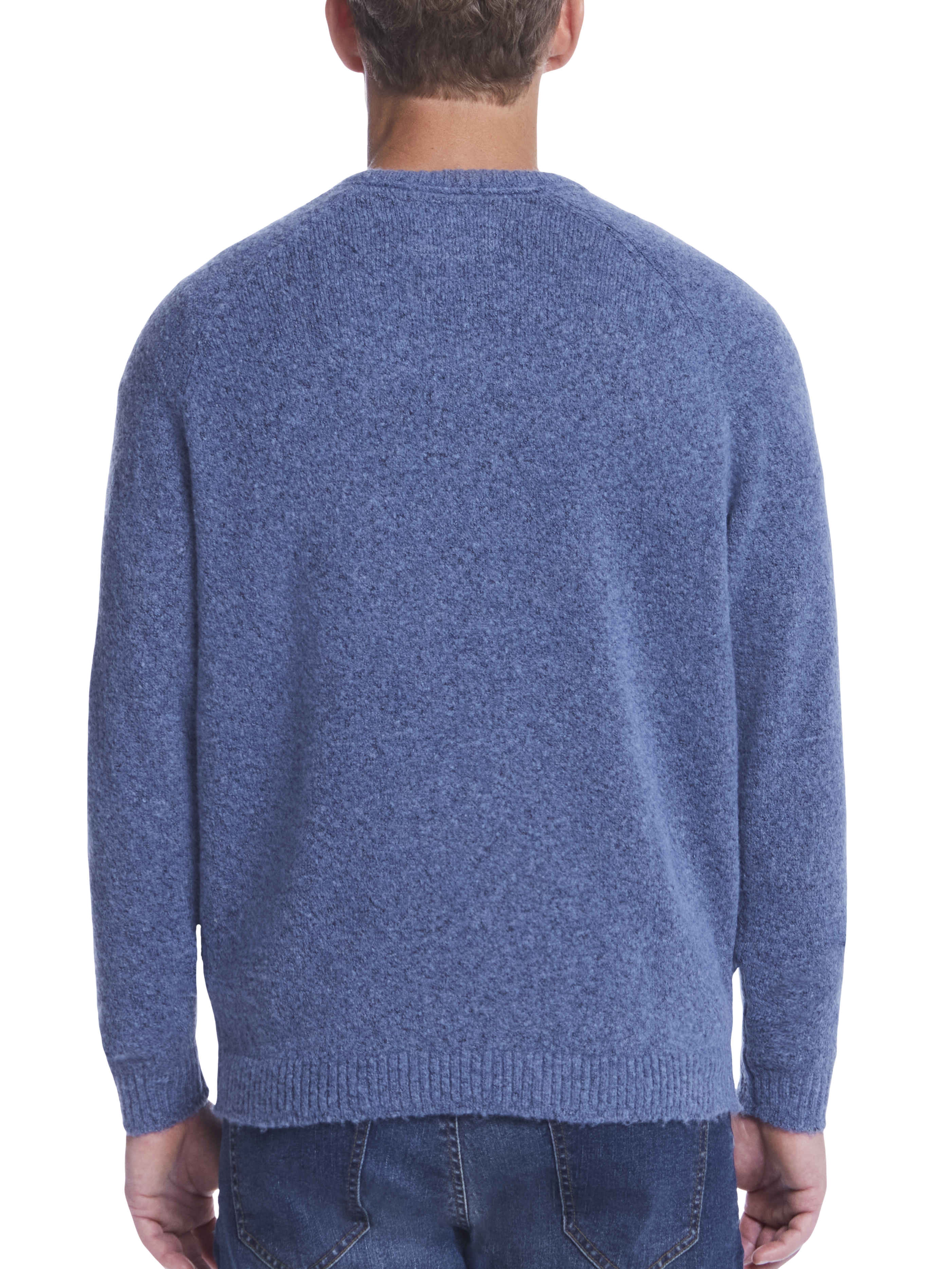 Classic Fit Bouclé Crewneck Sweater