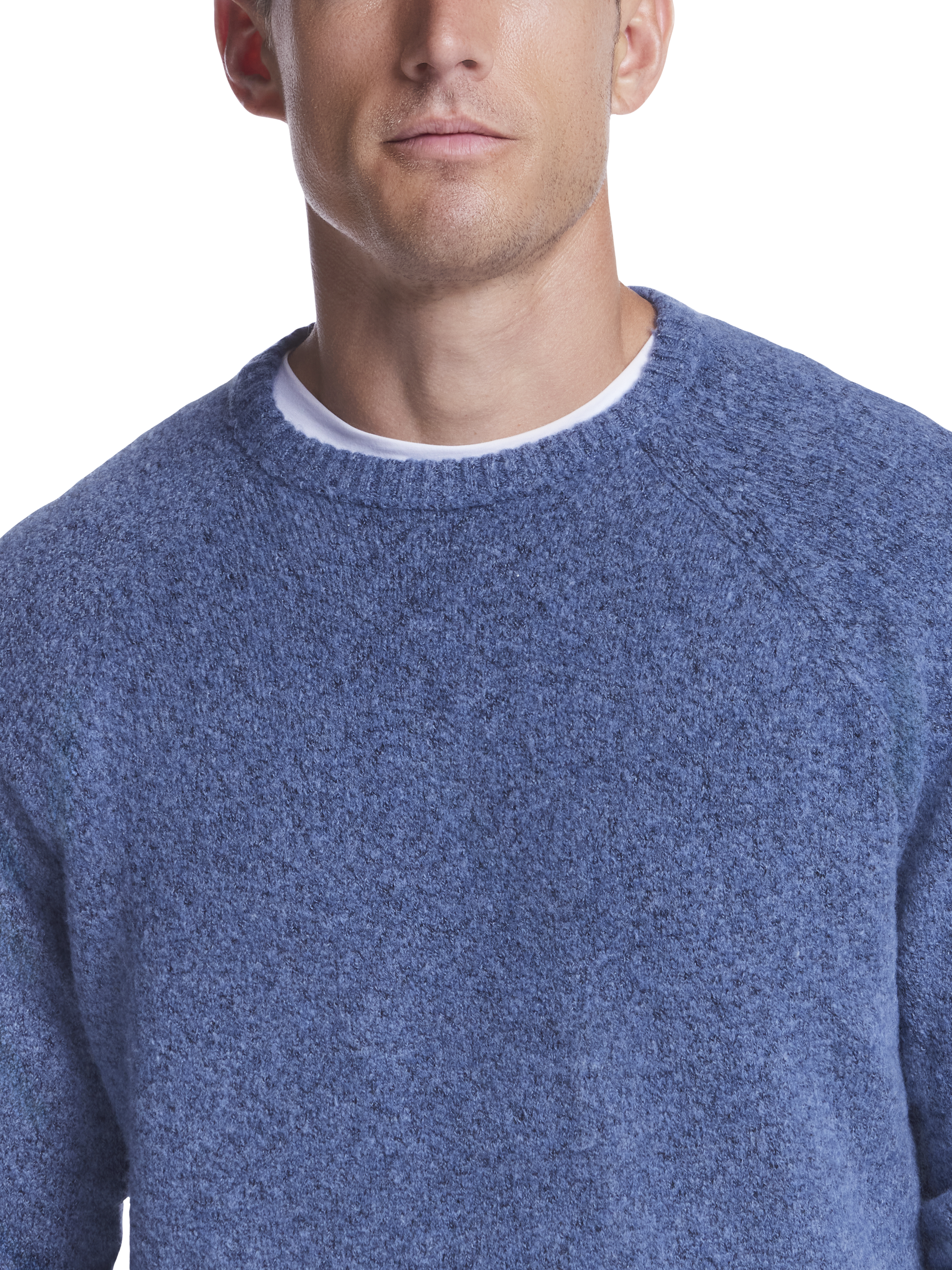 Classic Fit Bouclé Crewneck Sweater