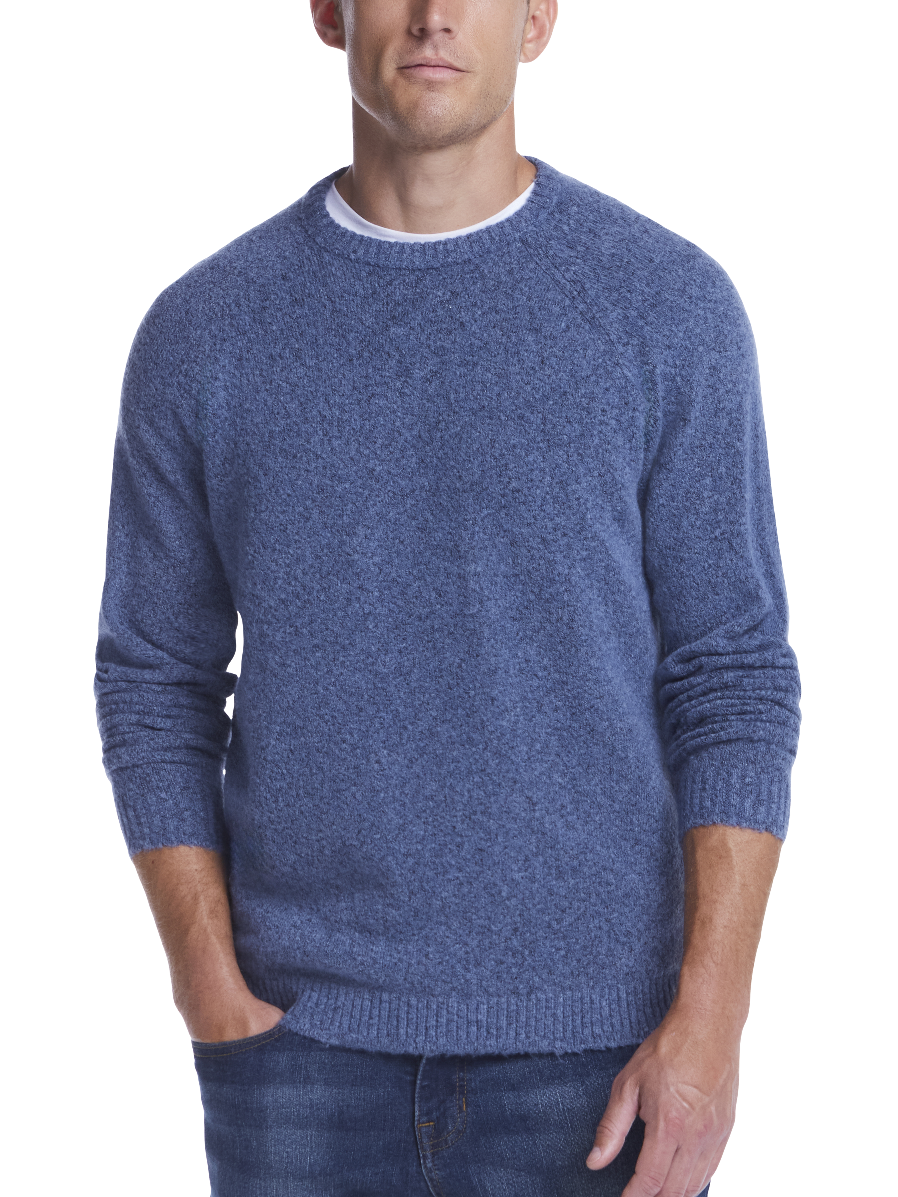Classic Fit Bouclé Crewneck Sweater