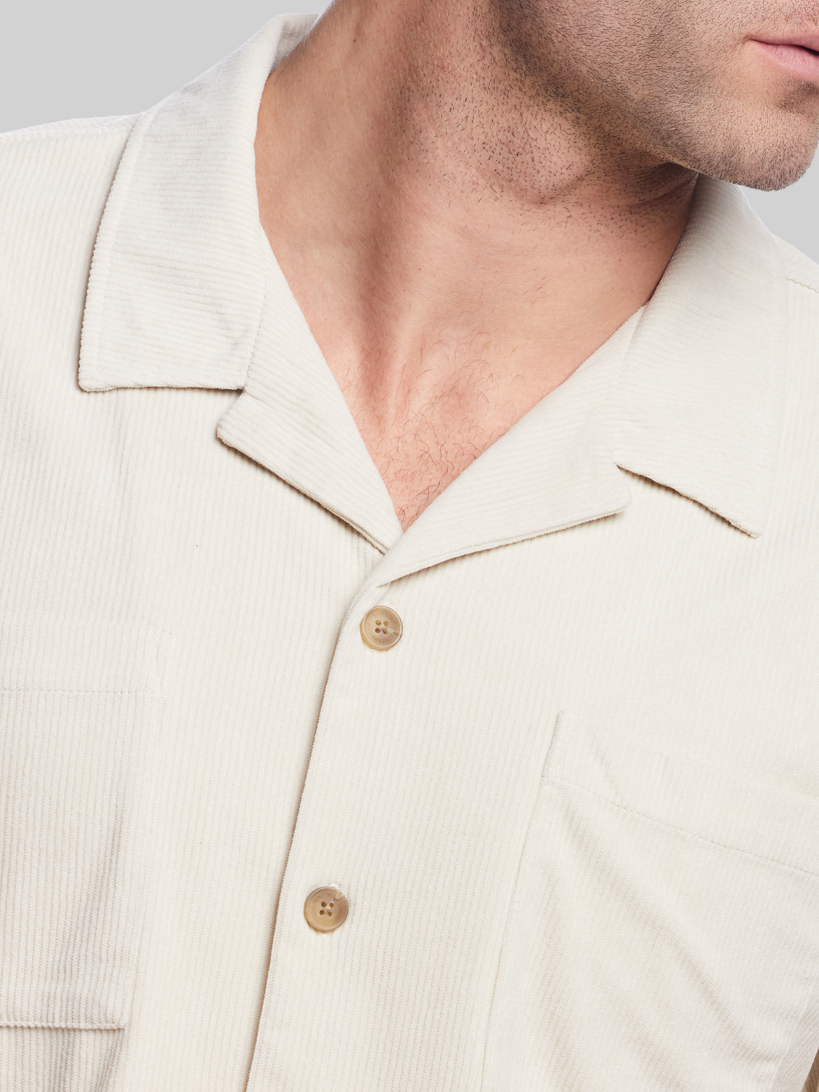 Classic Fit Corduroy Camp Shirt
