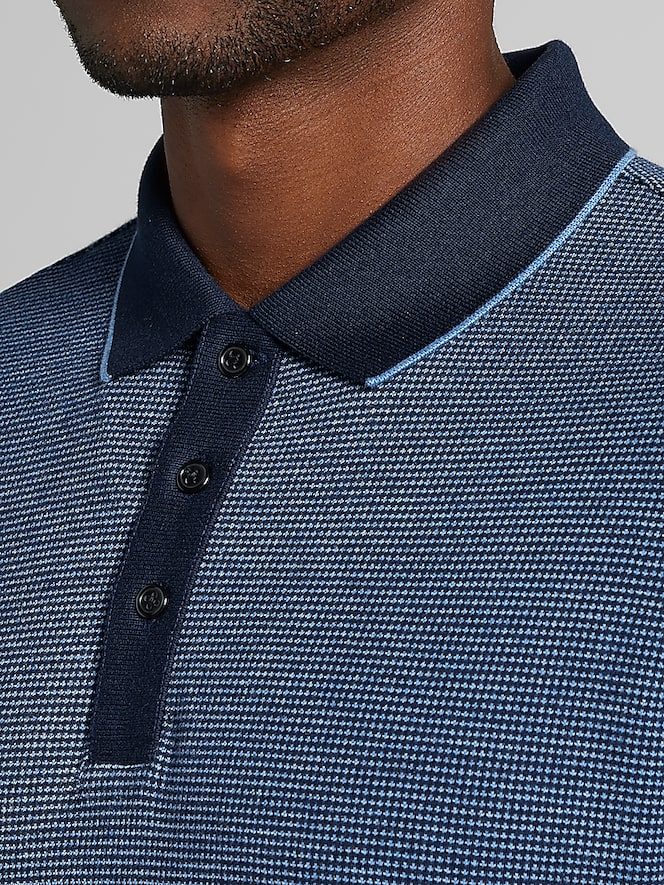 Joseph Abboud Modern Fit Jacquard Polo