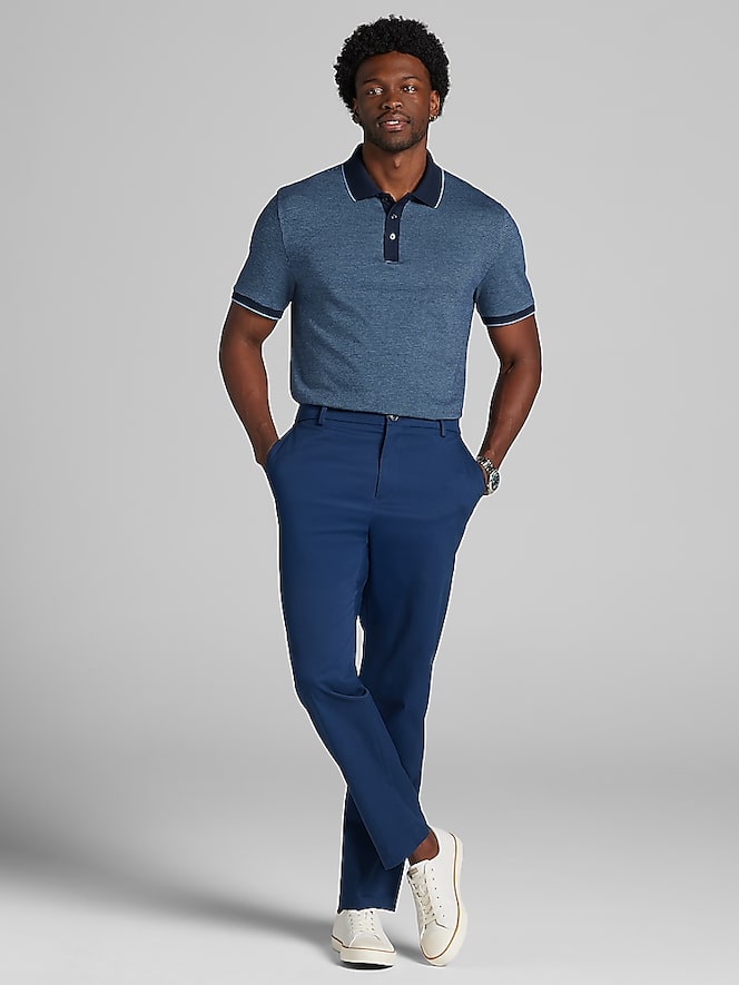 Joseph Abboud Modern Fit Jacquard Polo